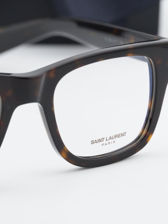 Saint Laurent SL564 OPT 009 Square Eyeglasses – Havana 49mm main image 12